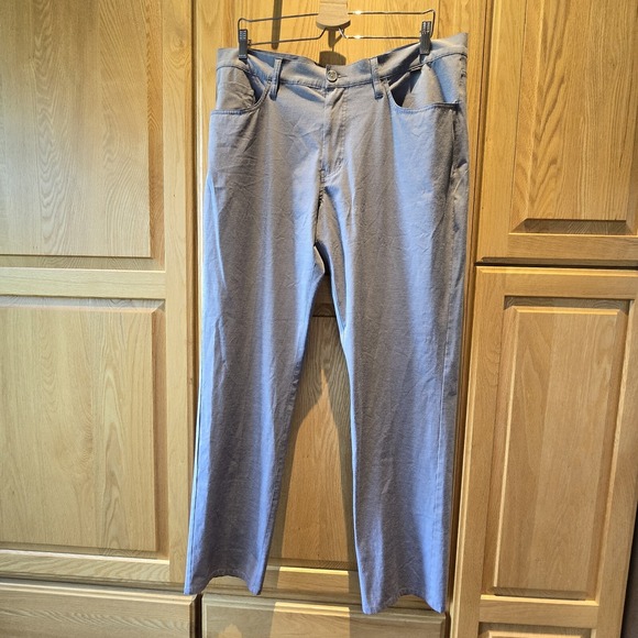 Travis Mathew Pants Mens 36 x33 Gray Chino Stretch Golf Casual Pockets (38×32.5) - Picture 8 of 15